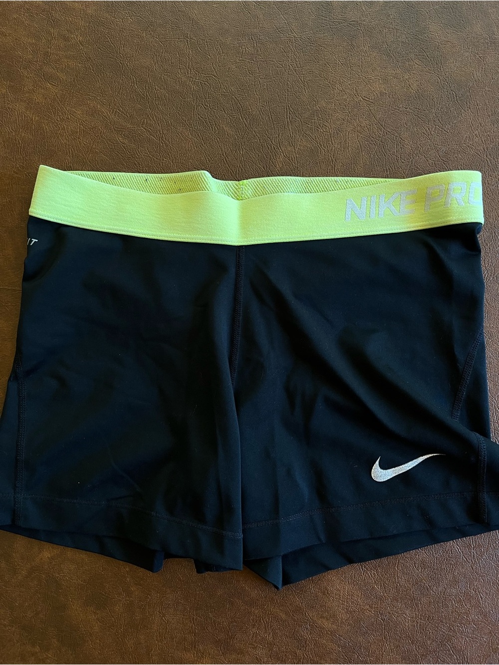 Girls’ Nike Pro Dri-Fit Black Shorts.